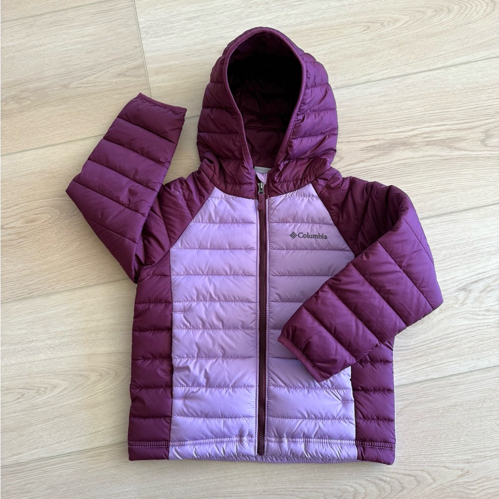 LIKE NEW  Columbia Purple Puffer Jacket Lightweight Insulated 4T